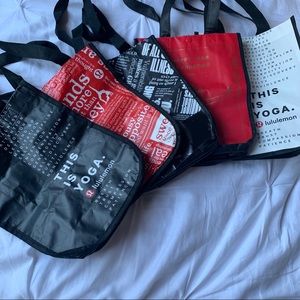 LULULEMON 5 limited edition shopping backs